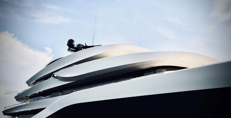 sneak peek at the Project Spyder yacht styling