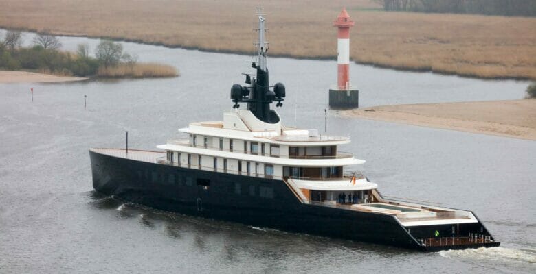 the Abeking & Rasmussen yacht Celerius on sea trials