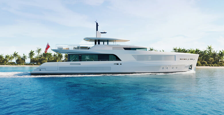The raised-pilothouse Feadship Bahamas Cruiser yacht concept