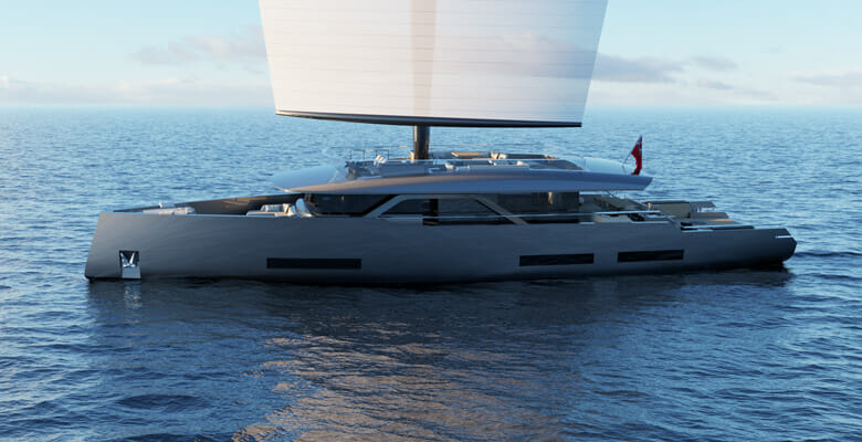 Dixon Yacht Design's Mini Juno yacht concept has a DynaRig