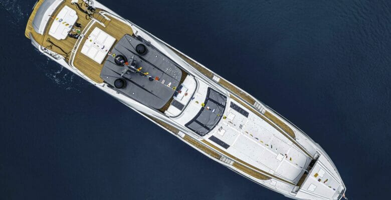 the Pershing 140 yacht hull number 3