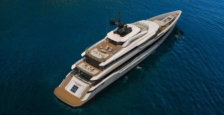the Bilgin 170 yacht has a beach club