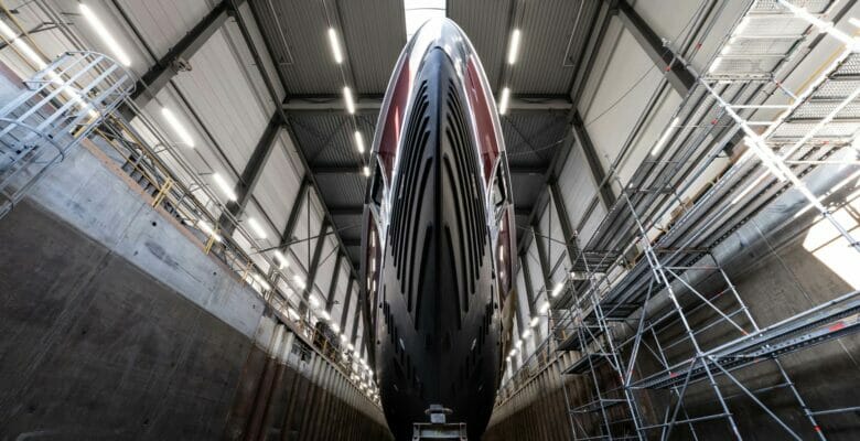 the Heesen Project Sparta yacht launch occurred June 9