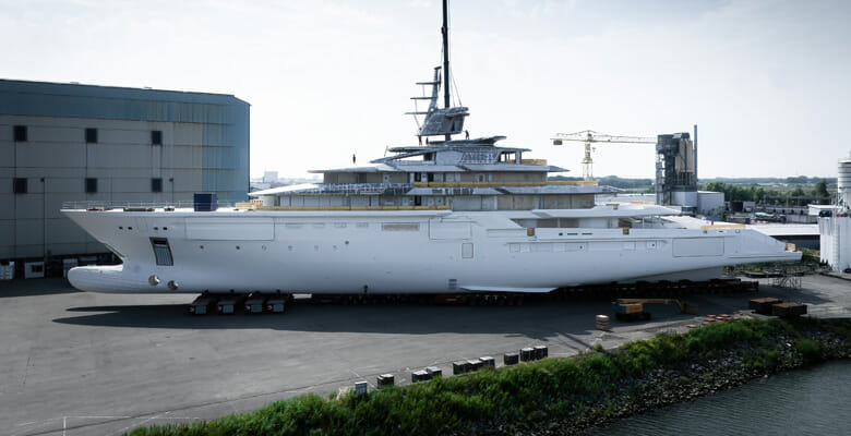the technical launch of the Oceanco Y722 yacht