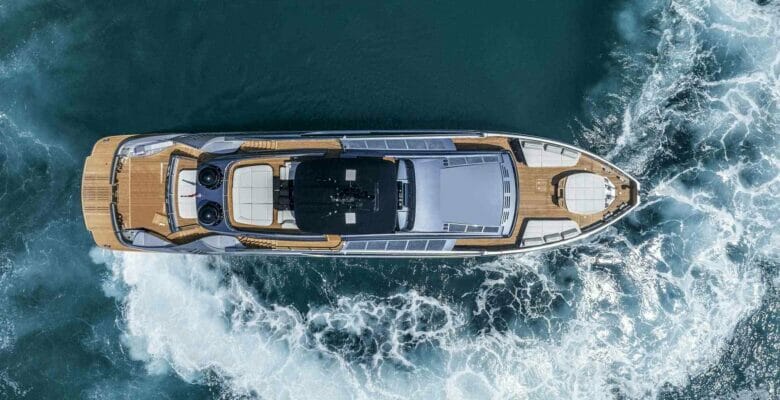 Caffeine is the first Pershing GTX116 yacht