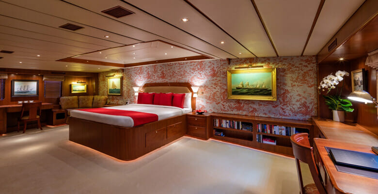 nautical art is aboard the yacht Northern Sun