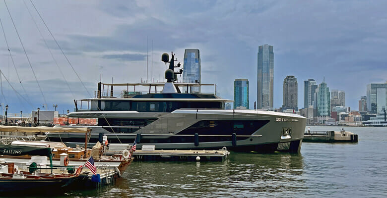 Enterprise at North Cove marina, among popular American megayacht destinations