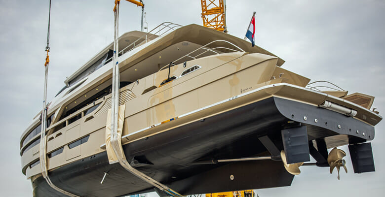 the launch of the Van der Valk Custom Pilot yacht
