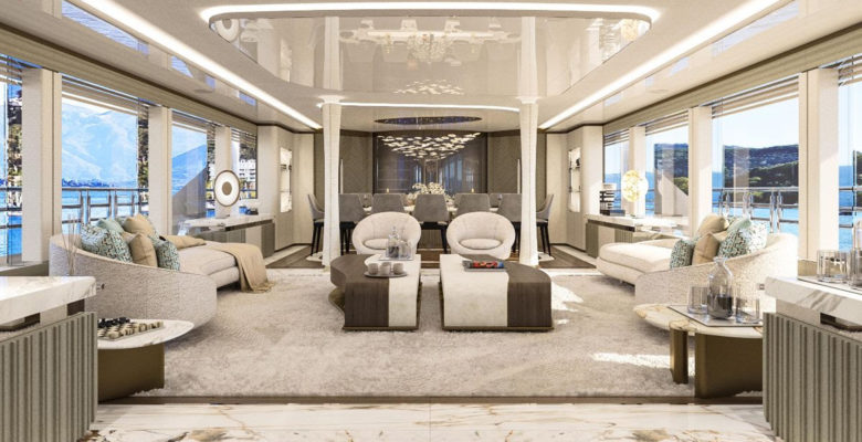 the Bilgin yacht Project AME is glamorous