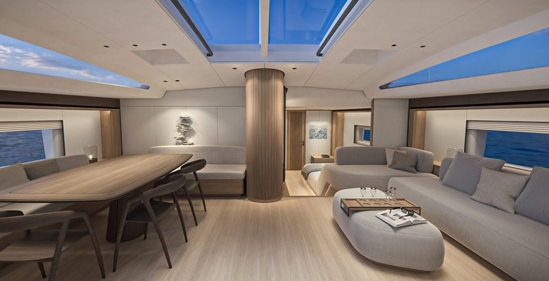 the Nauta Design rendering of the yacht Gelliceuax
