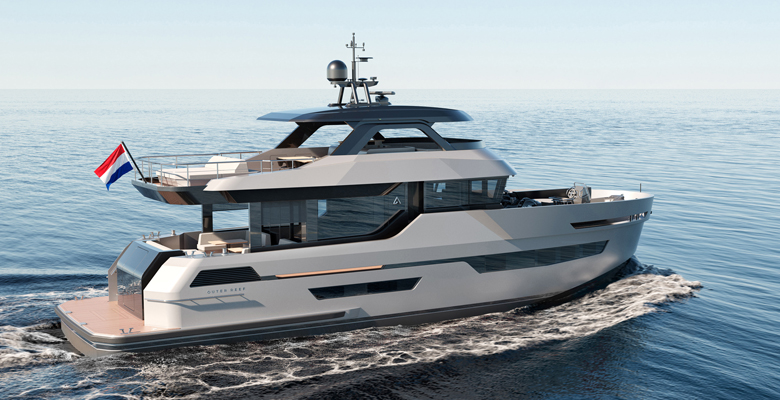 the Outer Reef 780 Adventure yacht