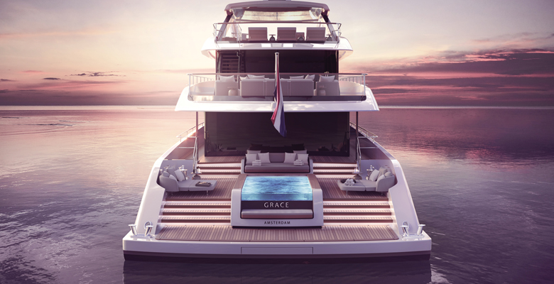 the Heesen yacht Grace by Harrison Eidsgaard