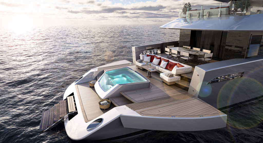 Columbus Atlantique 37 yacht hull #1 pool