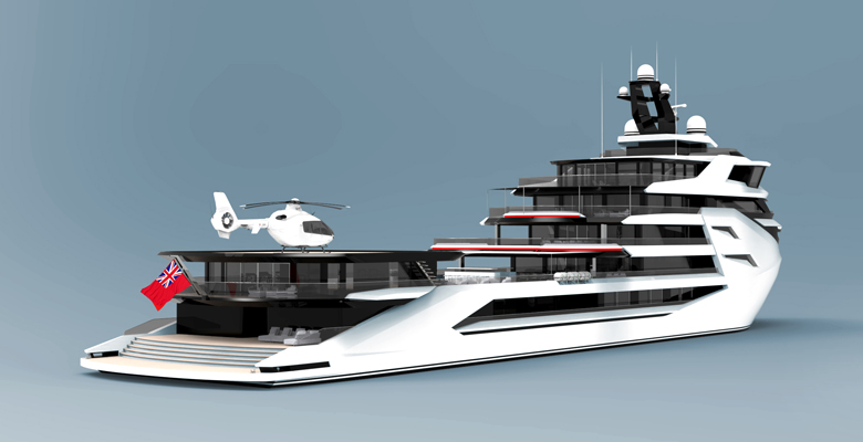 the Dynamiq TransFORM superyacht conversion proposal