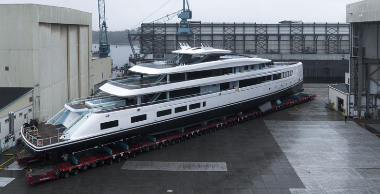 the launch of the Project Cali yacht