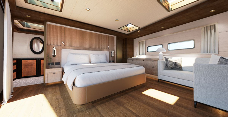 the new looks for the Baltic 175 yacht refit ex Pink Gin