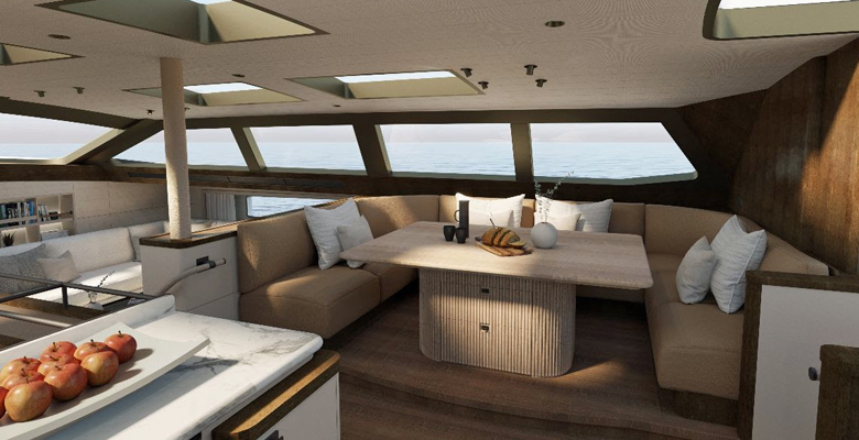 the new looks for the Baltic 175 yacht refit ex Pink Gin