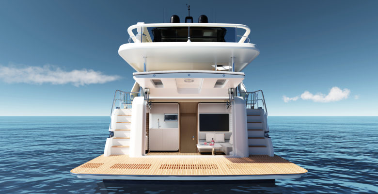 the CL Yachts CLB80 yacht beach club