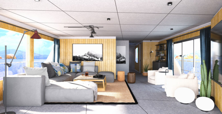 Numarine 30XP yacht with Scandinavian decor