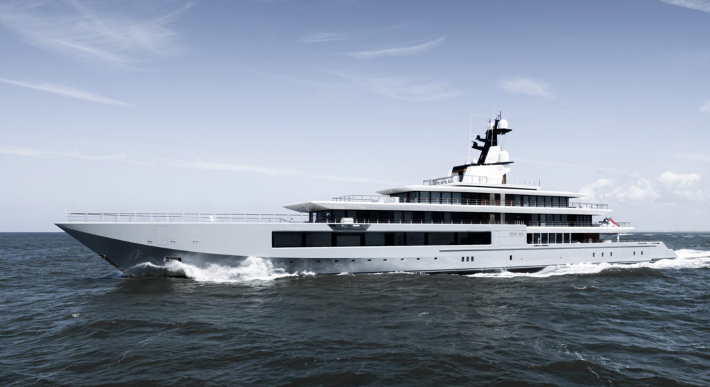 the Oceanco Seven Seas is among 100-meter-plus megayachts