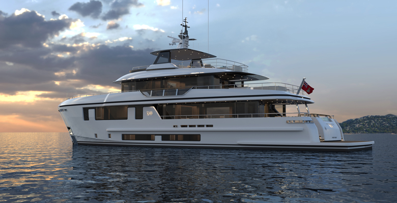 the Deep Blue 115 yacht by Cantiere delle Marche is a Horacio Bozzo design