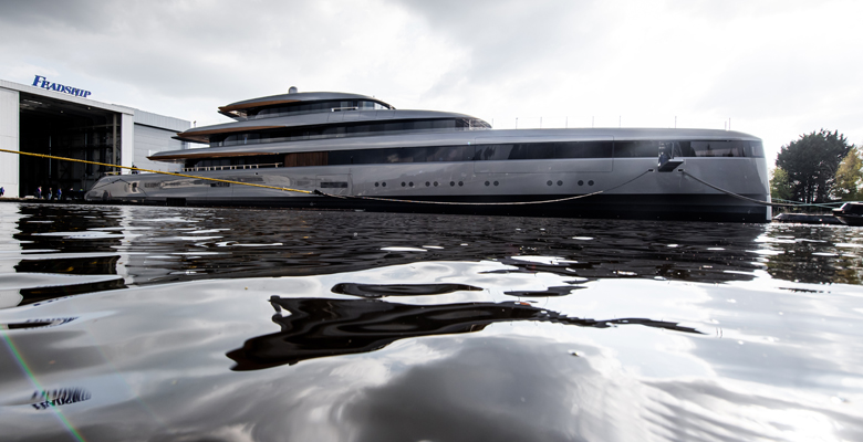 the yacht Obsidian is part of Feadship's 75th anniversary celebration