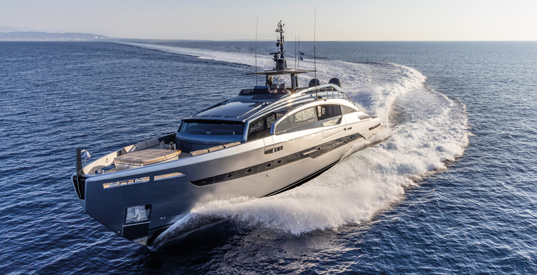 the Pershing GTX116 yacht Caffeine
