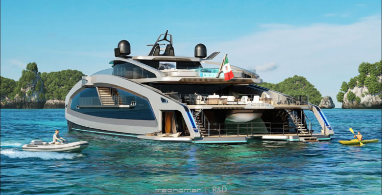 Tecnomar 40m Cat 133 yacht