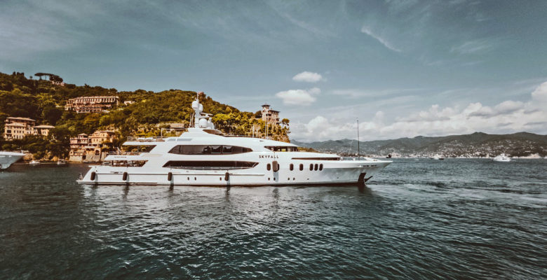 the yacht Skyfall