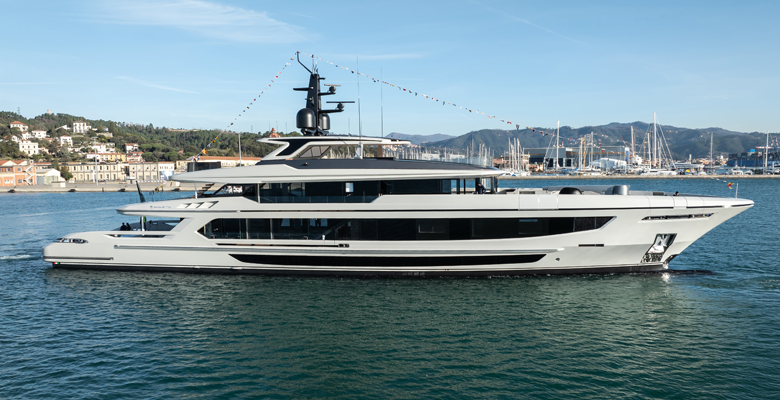 the launch of the Baglietto T52 yacht Infinity