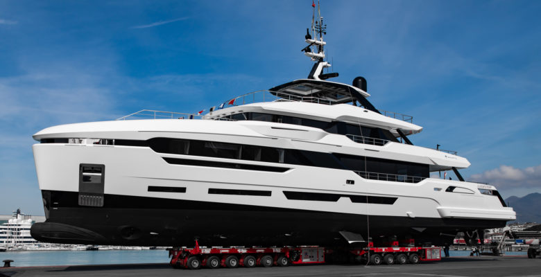 the Baglietto yacht Astera launched in March 2023