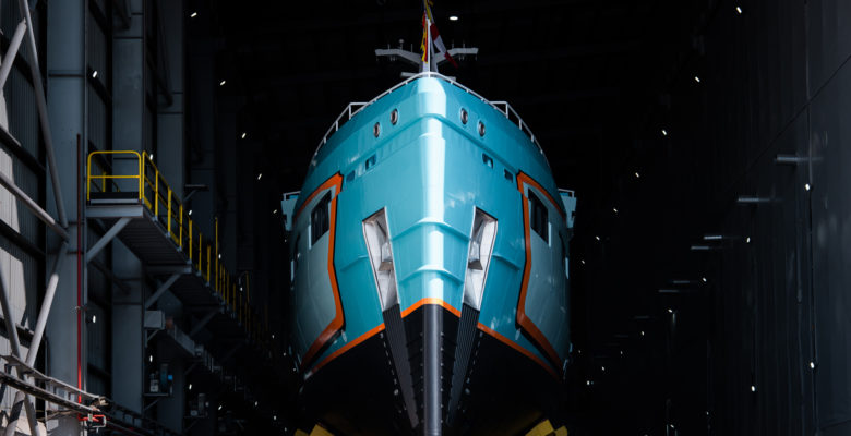 the launch of the yacht Five Oceans