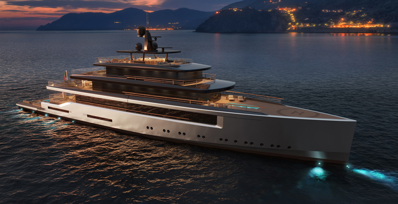 the Milano yacht project by Tankoa Yachts and Nauta Design