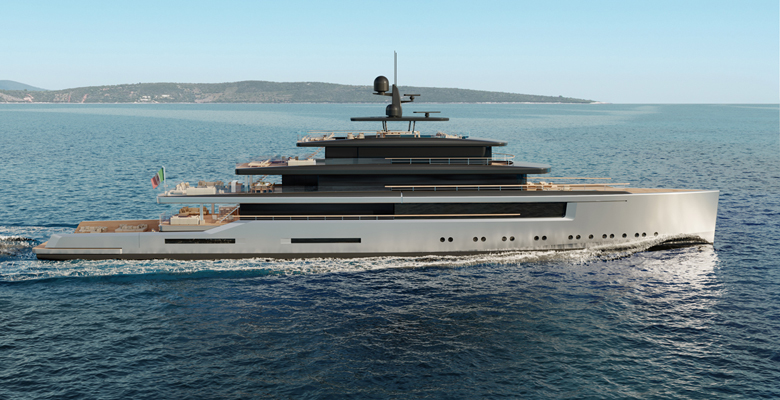 the Milano yacht project by Tankoa Yachts and Nauta Design