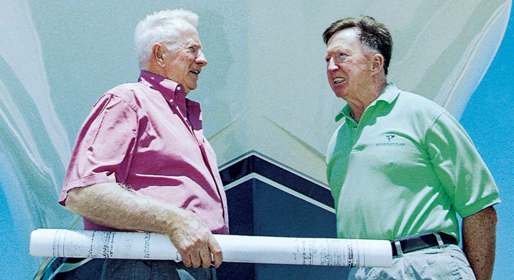 Bob Healey Sr. and Bill Healey of Viking Yachts