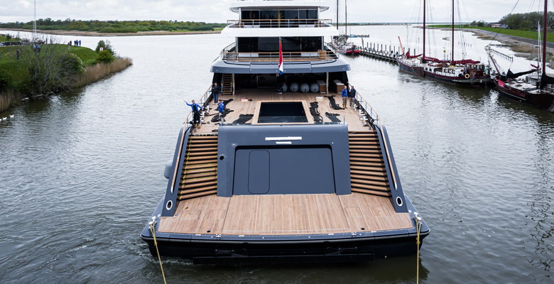 Feadship yacht Project 1012 launch