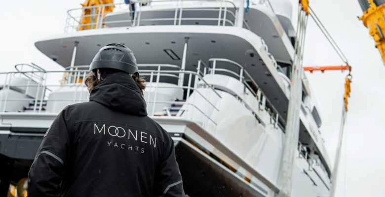 the launch of the Moonen yacht Moonshine