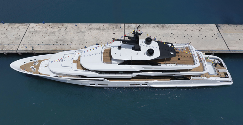 the yacht Asante is the first Custom Line 50