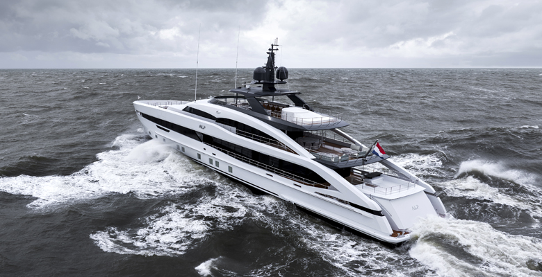 the Heesen yacht ALP