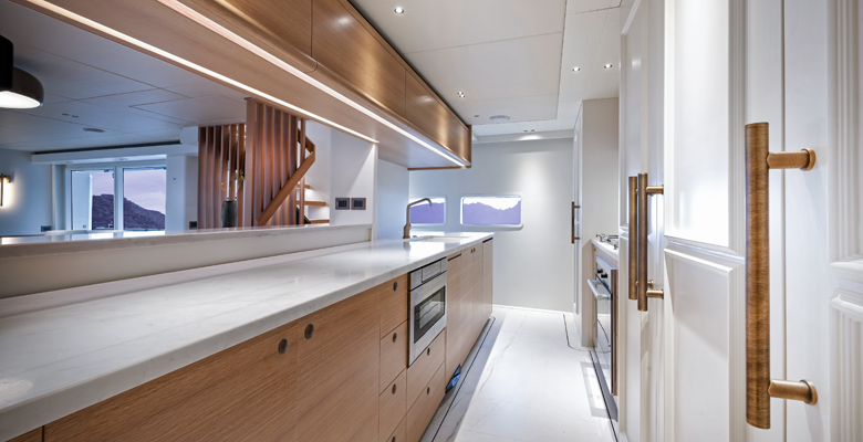 the Nordhavn 80 yacht Lady Di with Vripack interiors