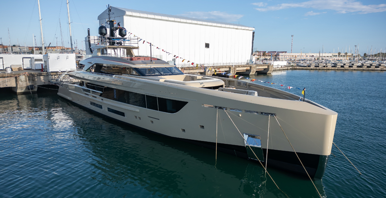 the yacht Rilassata launched at Tankoa Yachts