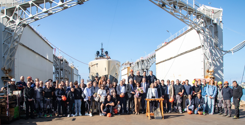 the craftspeople for the yacht Rilassata