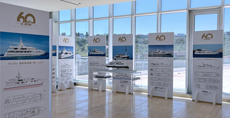 the Ferretti Group Superyacht Yard top floor