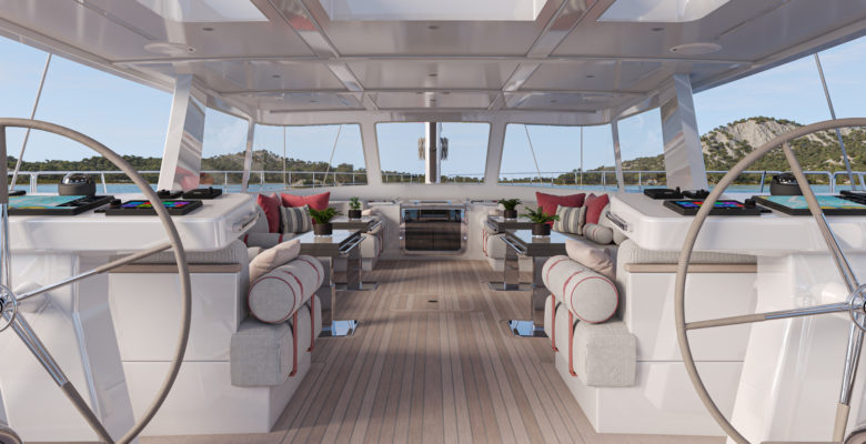 the Mishi 102 yacht lounge