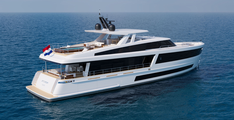 the 35-meter yacht Jangada for 2026 delivery