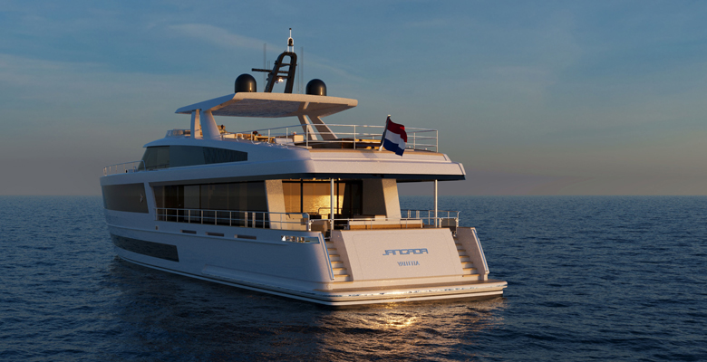 the 35-meter yacht Jangada for 2026 delivery