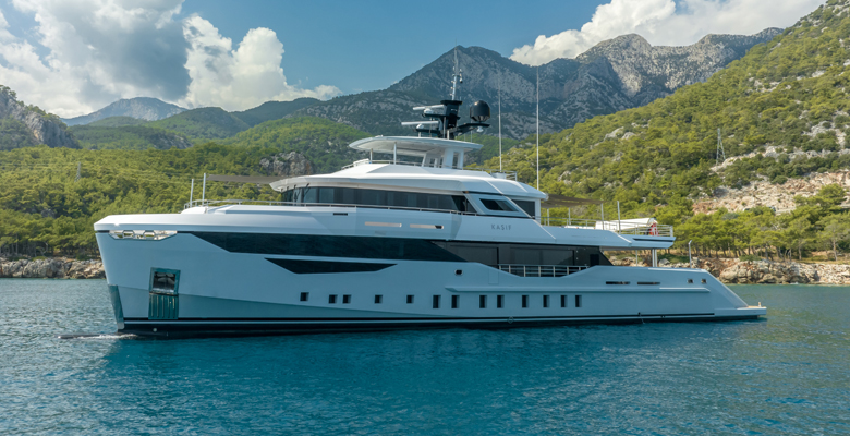 Bilgn Yachts' Kasif is among brokerage yachts at the Cannes show