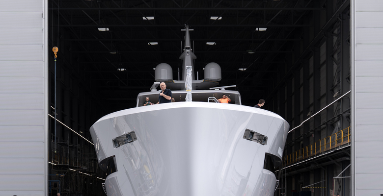 the owners of hte yacht Santosha built at Heesen