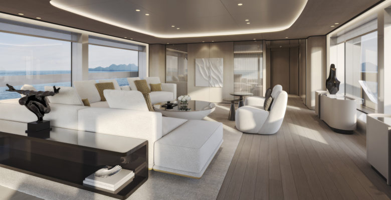X100 Triplex yacht series saloon