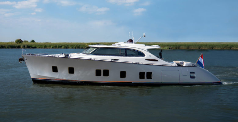 first Zeelander 8 yacht on sea trials